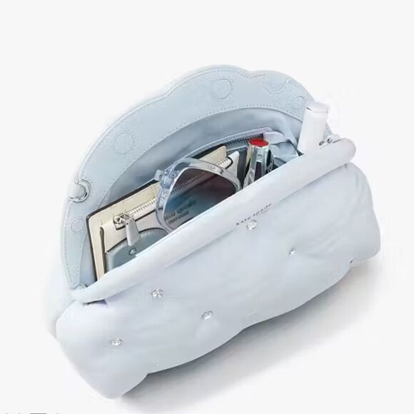 Kate Spade Shade Quilted Cloud Clutch Crossbody Pearlized Leather - Picture 4 of 13